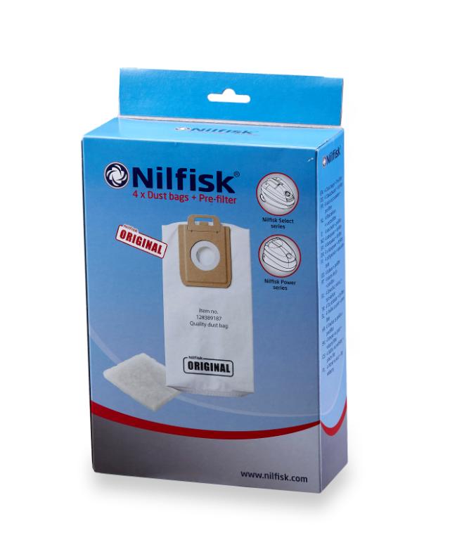 NILFISK SELECT STØVPOSE (4 STK.) - Erstatter 107407639 og 147 0416 500.