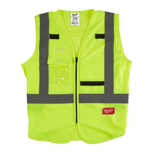 SIKKERHEDSVEST HI-VIS GUL L/XL