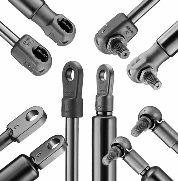 Stabilus fitting, gaffelstykke med bolt